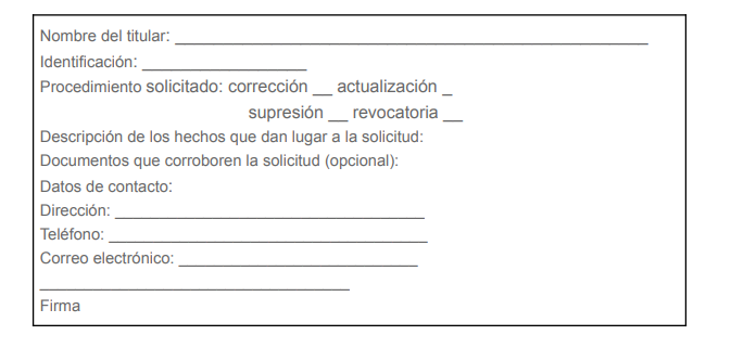 Protección de datos